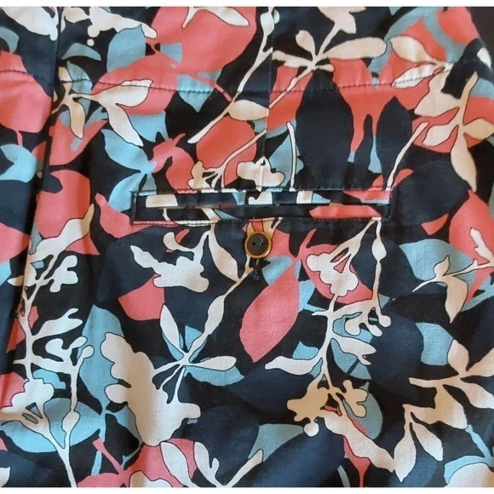 Women's Lady Hagen Skort Skirt, Size 8, Blues, Coral & White‎